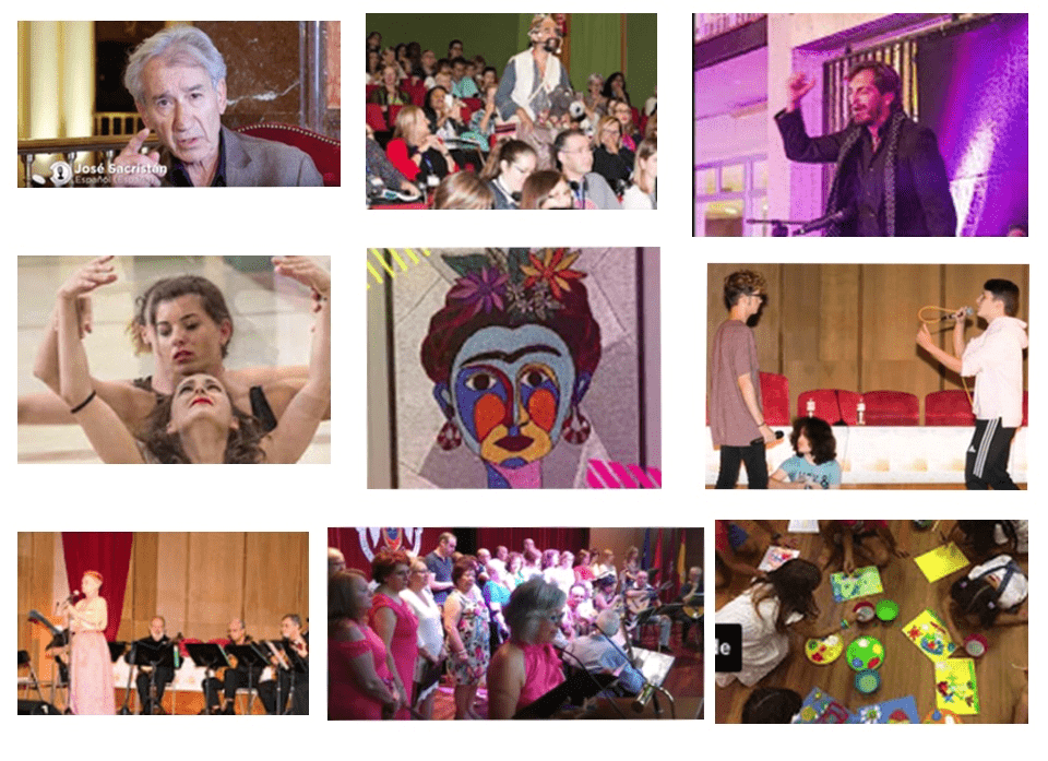 Las palabras danzadas, recitadas, escenificadas, cantadas, plásticas, entre otras muchas expresiones comunicativas, aportaron riqueza al sentido cultural del evento 20th European Conference on Literacy + 6º Foro Iberoamericano sobre Literacidad y Aprendizaje (5ª parte)